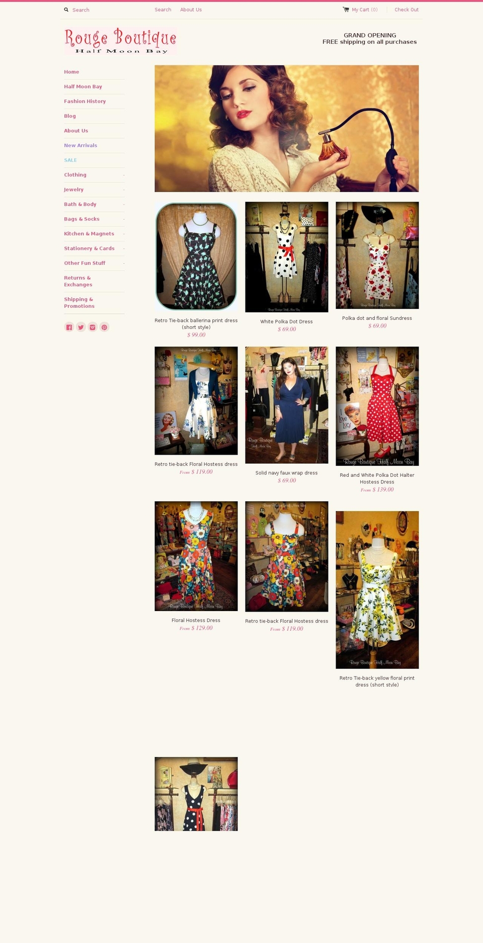 rougehmb.com shopify website screenshot