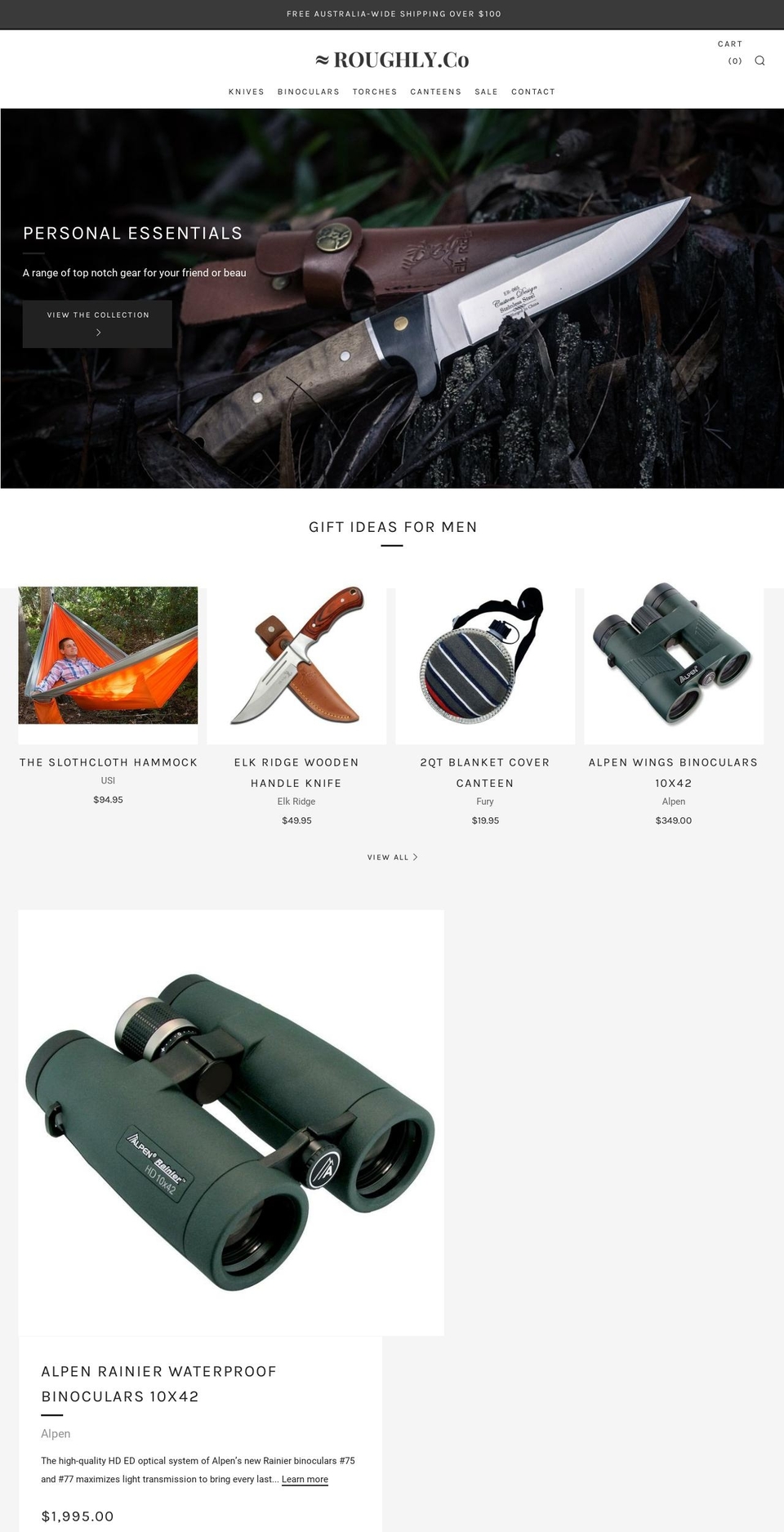 roughly.com.au shopify website screenshot