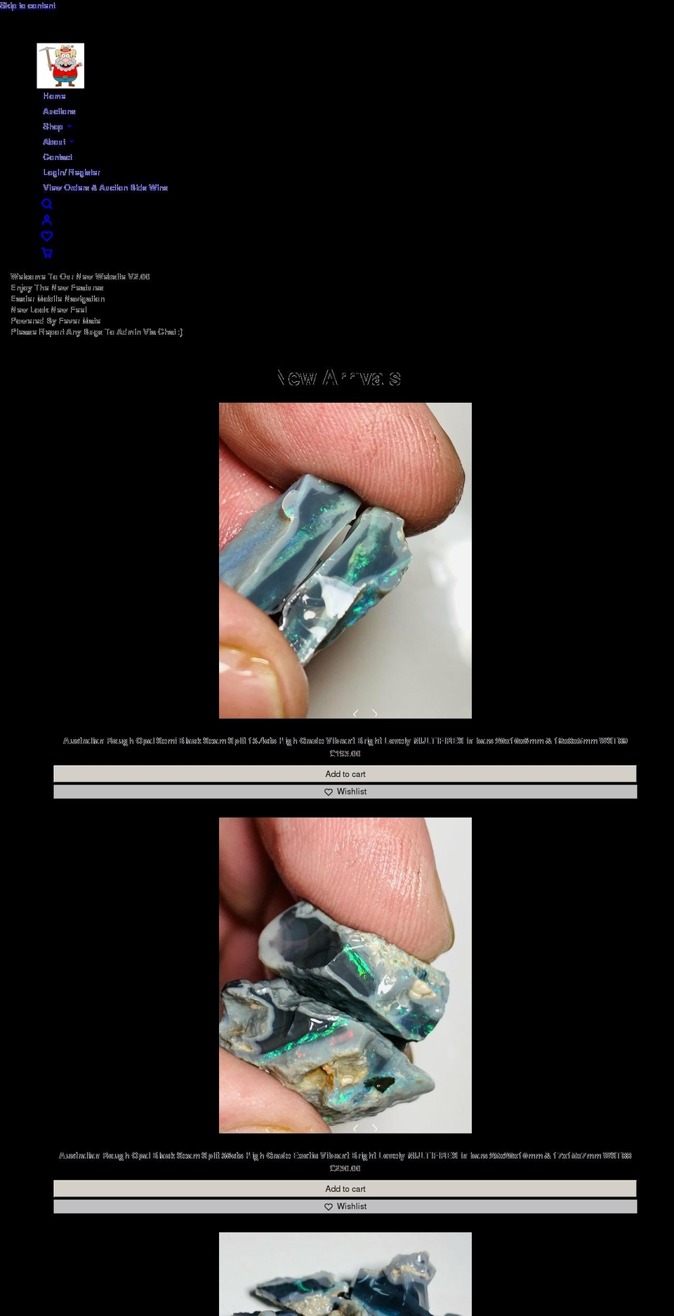 roughopal.co.uk shopify website screenshot