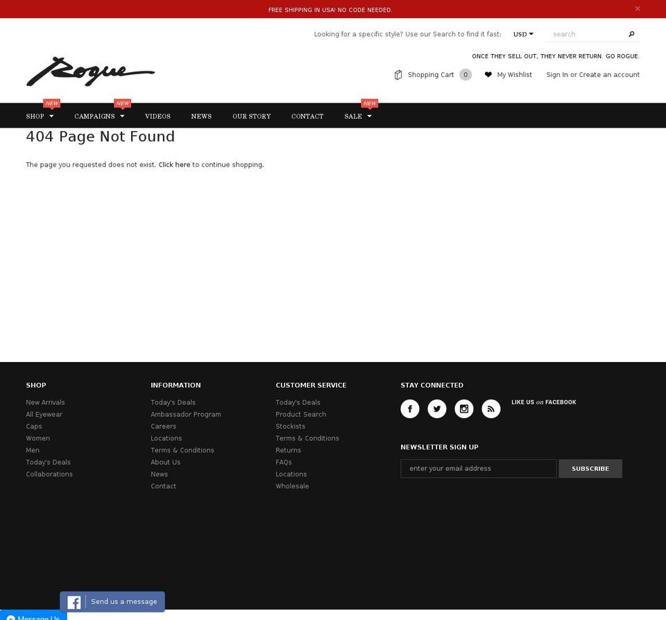 rougueluxury.com shopify website screenshot