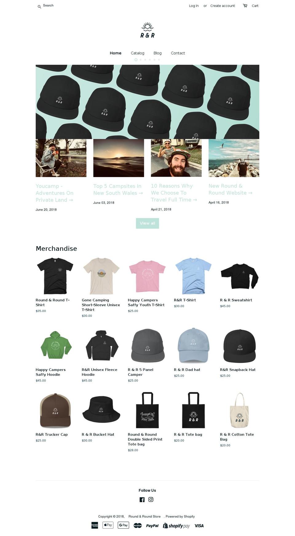 roundandround.com.au shopify website screenshot