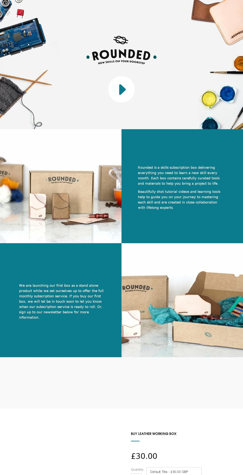 rounded.co shopify website screenshot