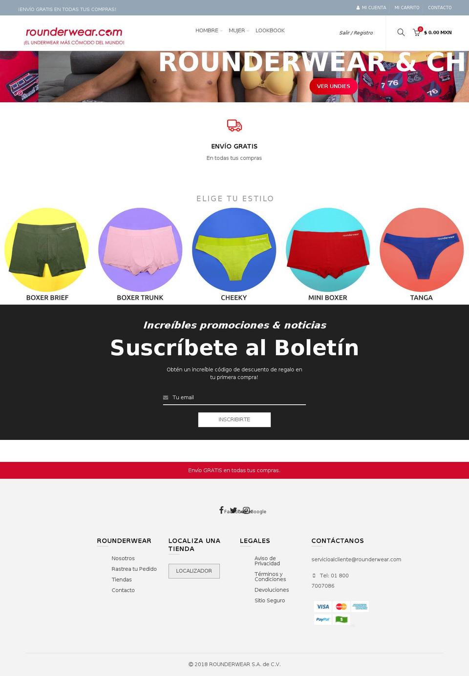 rounderwear-mexico.myshopify.com — Shopify storefront screenshot