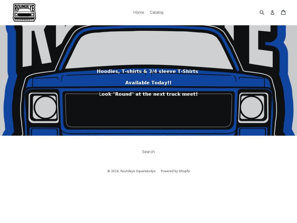 roundeyesquarebodys.com — Shopify storefront screenshot
