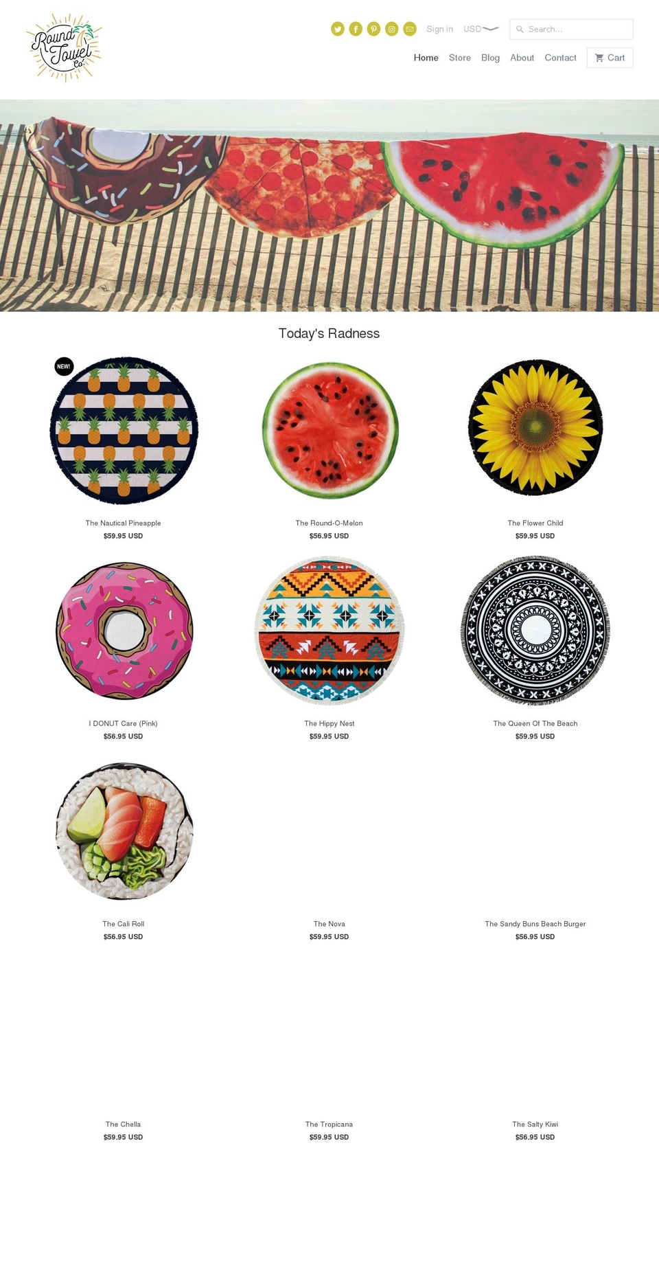 roundies.com shopify website screenshot