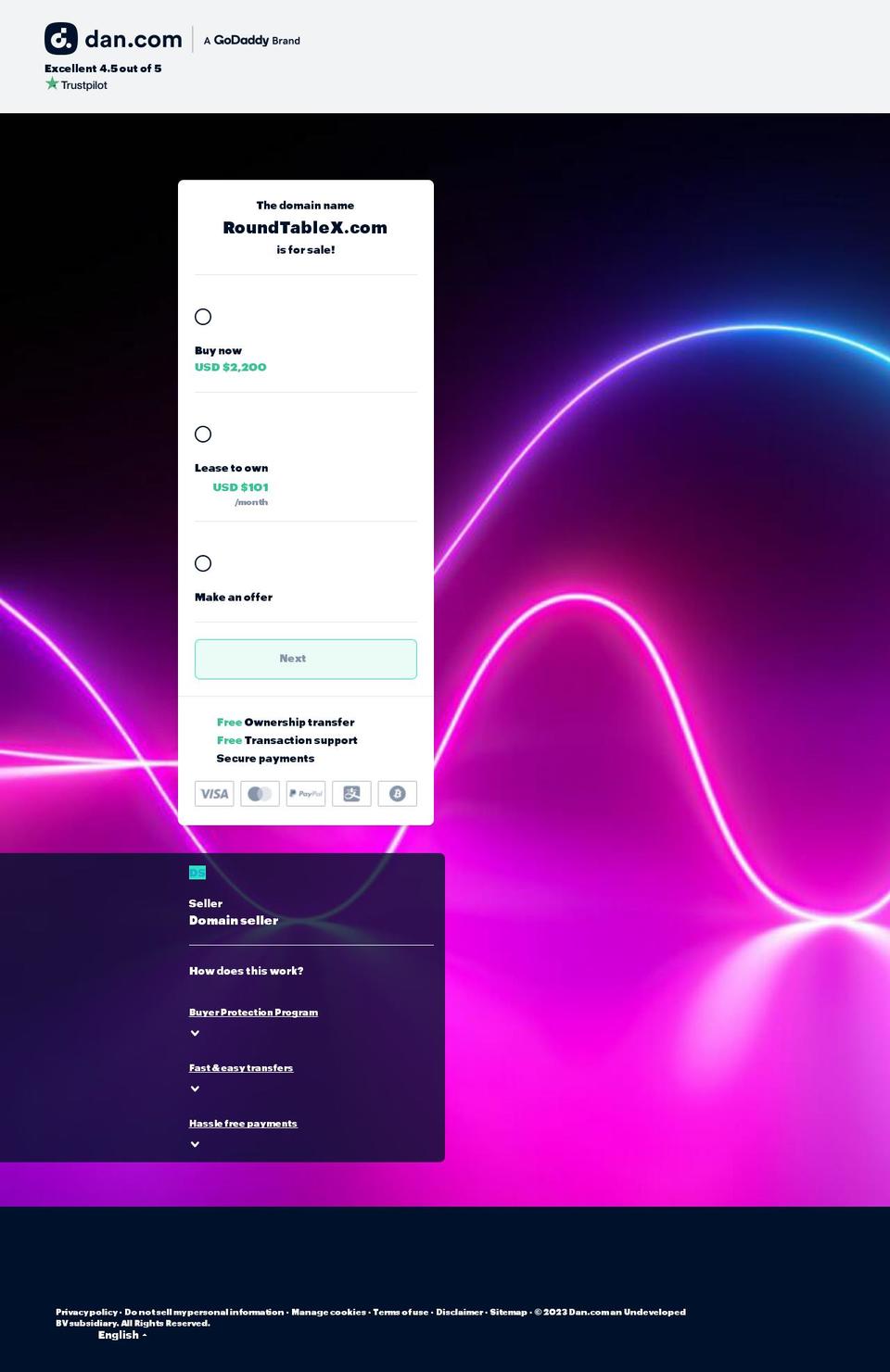 roundtablex.com — Shopify storefront screenshot