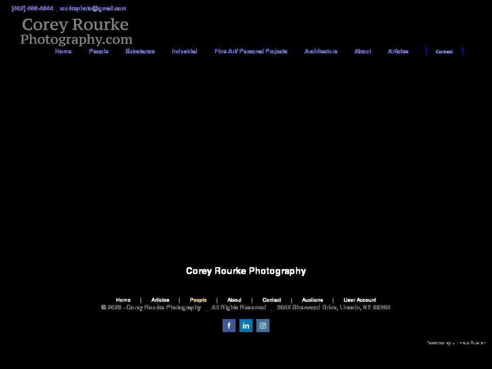 rourkefineart.com — Shopify storefront screenshot