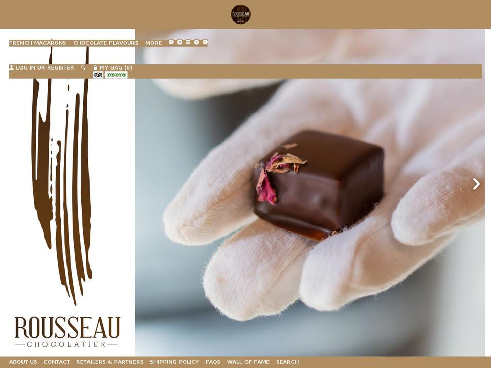 rousseauchocolatier.ca shopify website screenshot