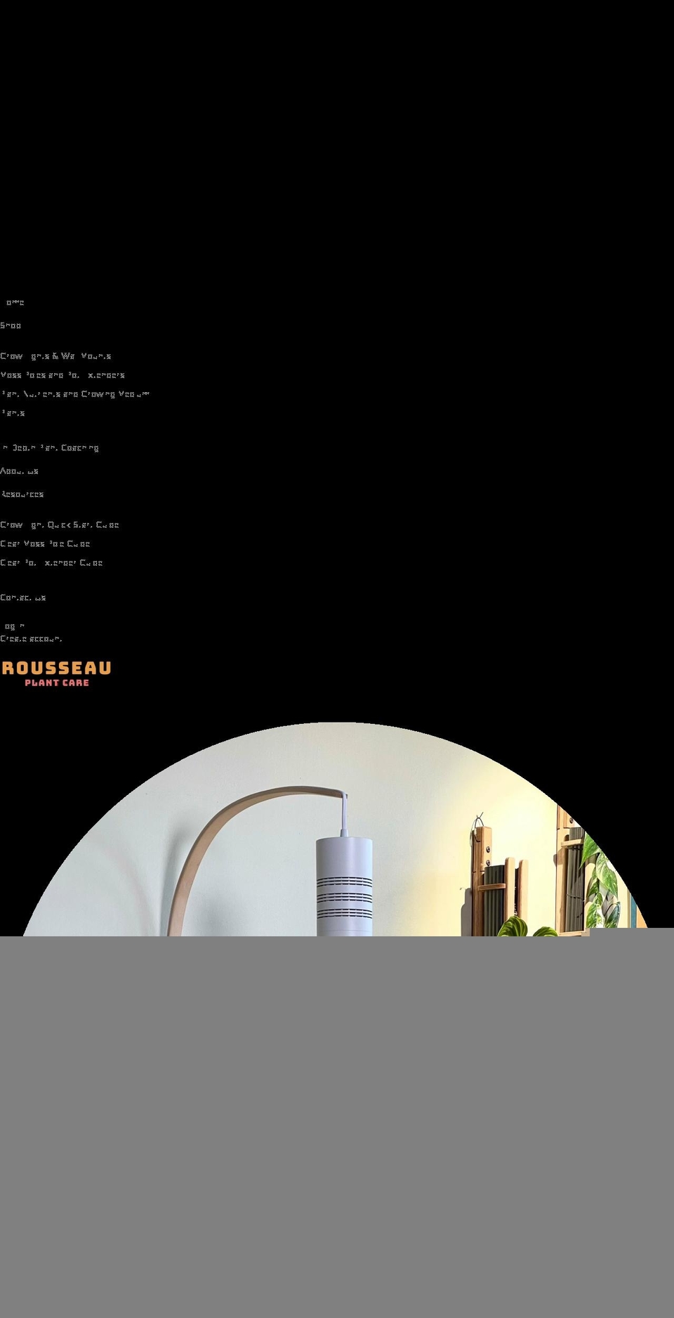 rousseauplant.care shopify website screenshot