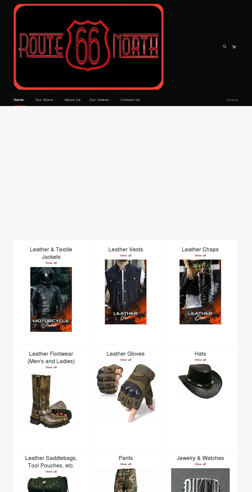 route66north.com shopify website screenshot