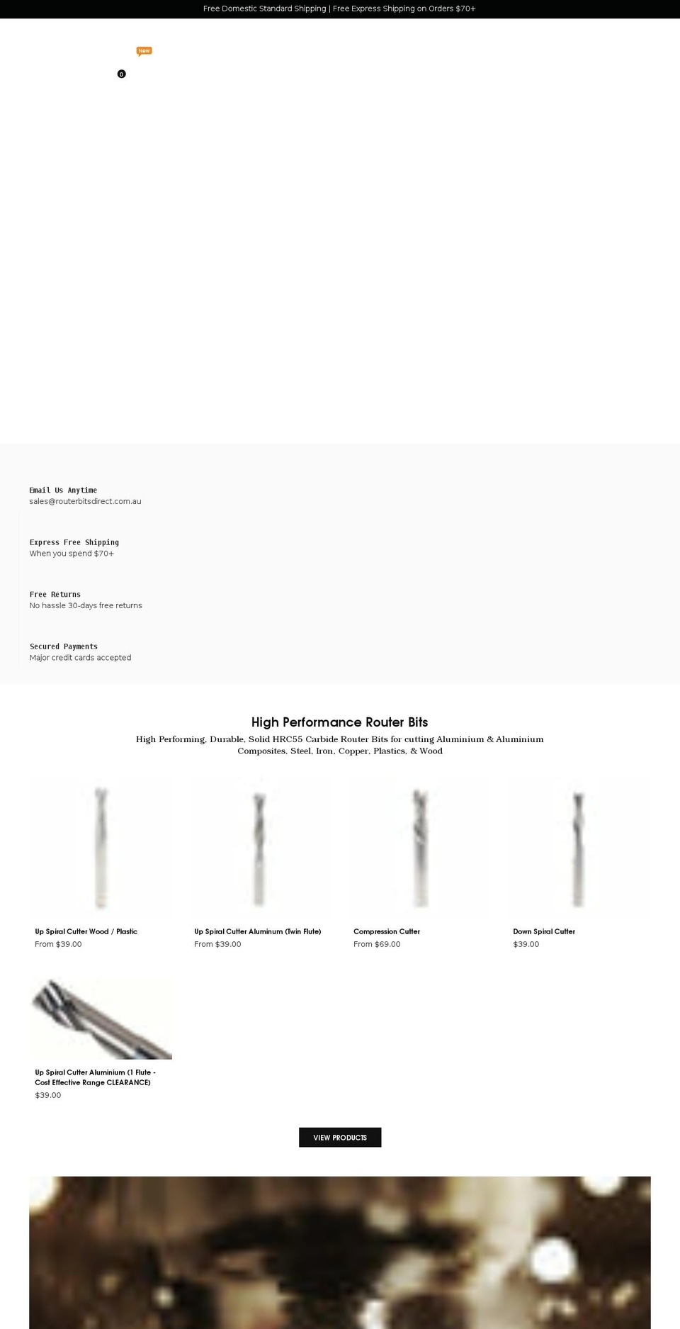 routerbitsdirect.com.au shopify website screenshot