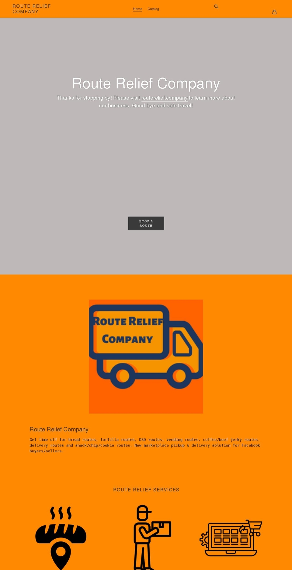 routerelief.company shopify website screenshot