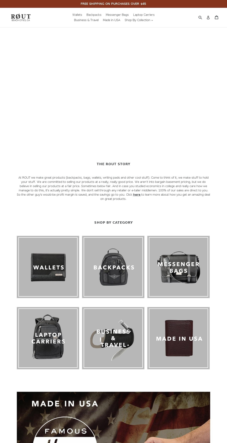 routhq.com shopify website screenshot