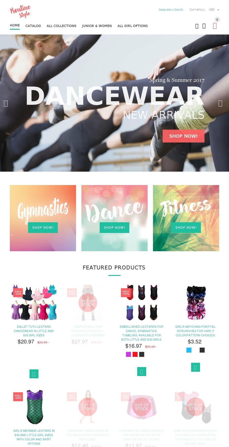 yourstore-v2-1-3 Shopify theme site example routinestyle.com