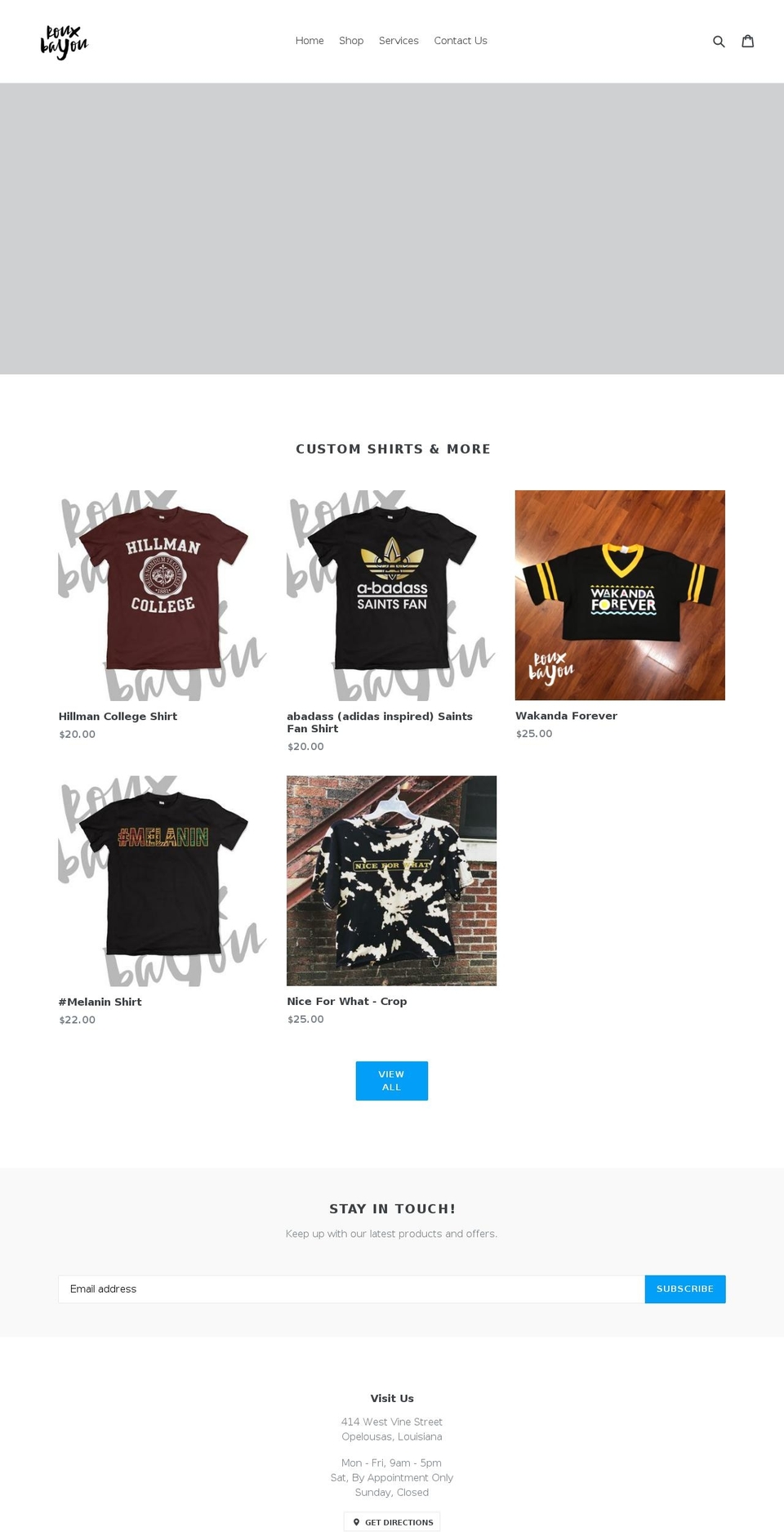 roux-bayou.com shopify website screenshot