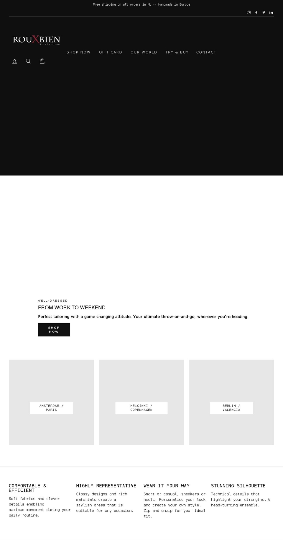 rouxbien.com shopify website screenshot