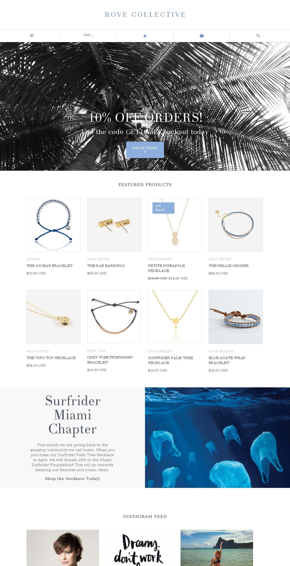 rovecollective.com shopify website screenshot