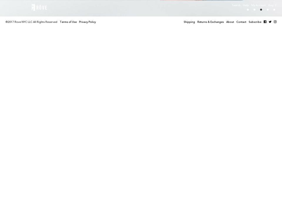 rovenyc.com — Shopify storefront screenshot