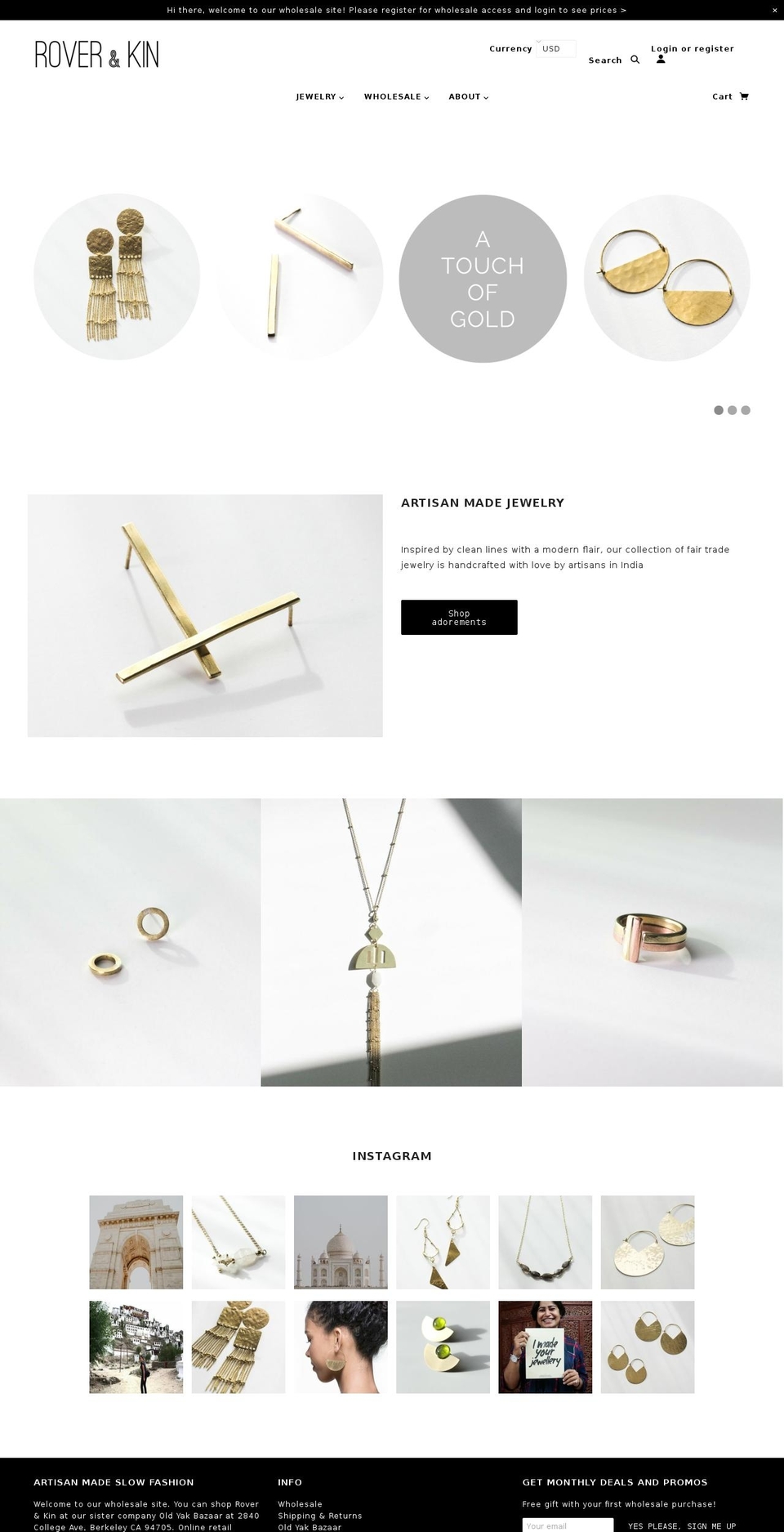 roverandkin.com — Shopify storefront screenshot