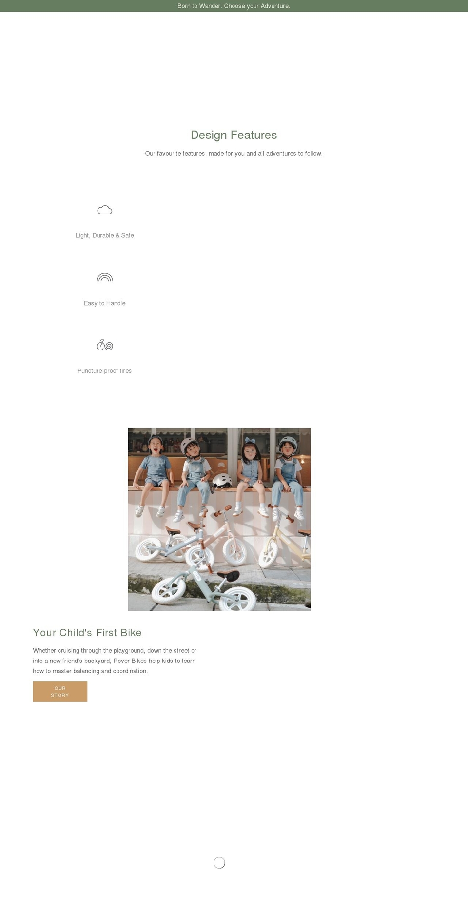 roverbikes.com shopify website screenshot