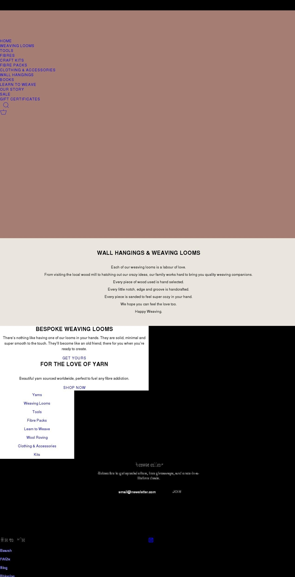 rovingtextiles.com shopify website screenshot