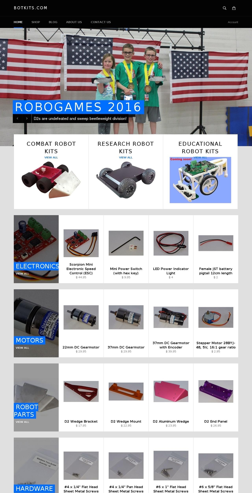 rovparts.com shopify website screenshot