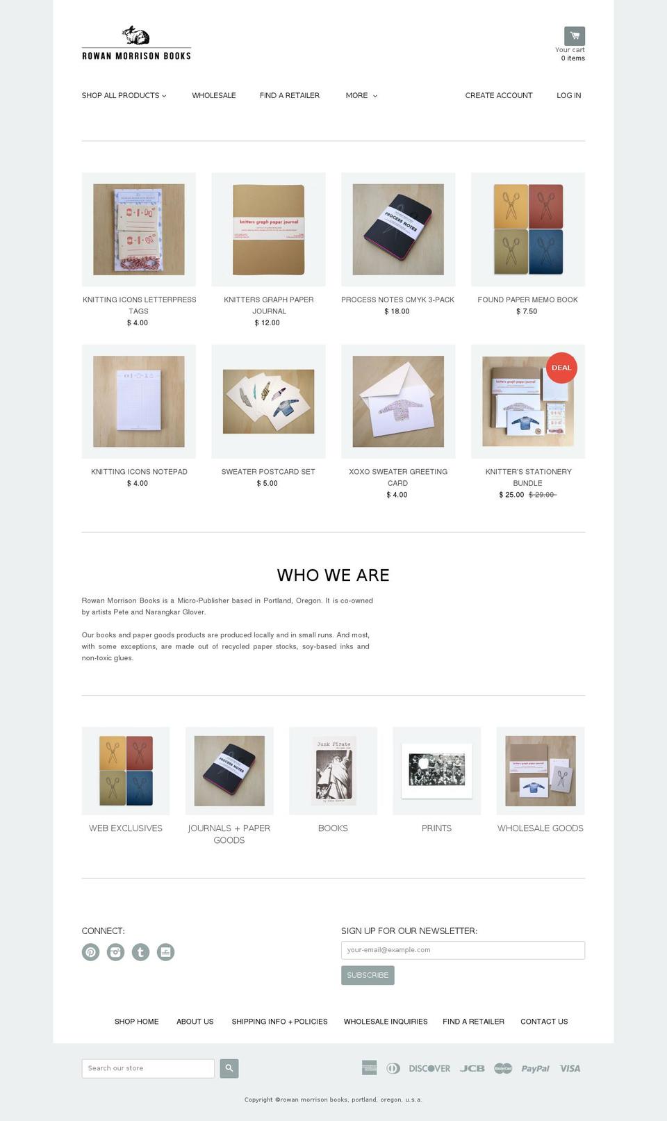 rowanmorrison.com shopify website screenshot