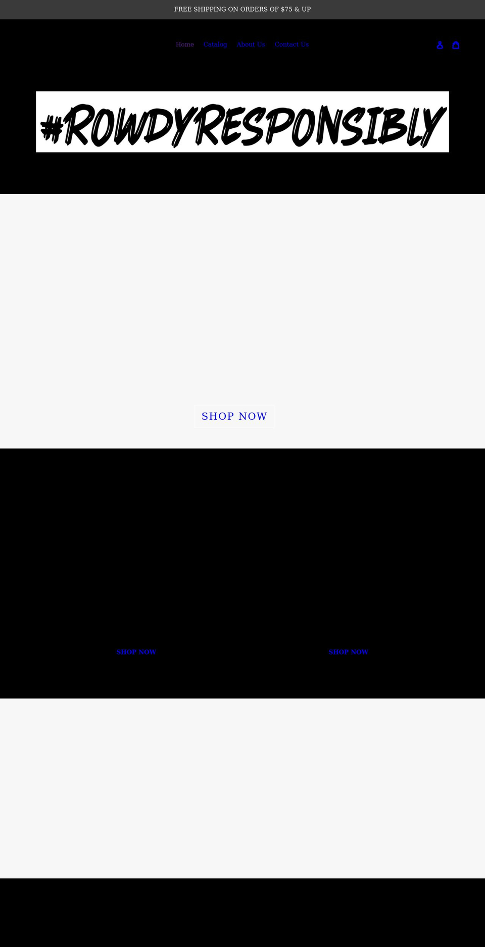 rowdybunch.com shopify website screenshot