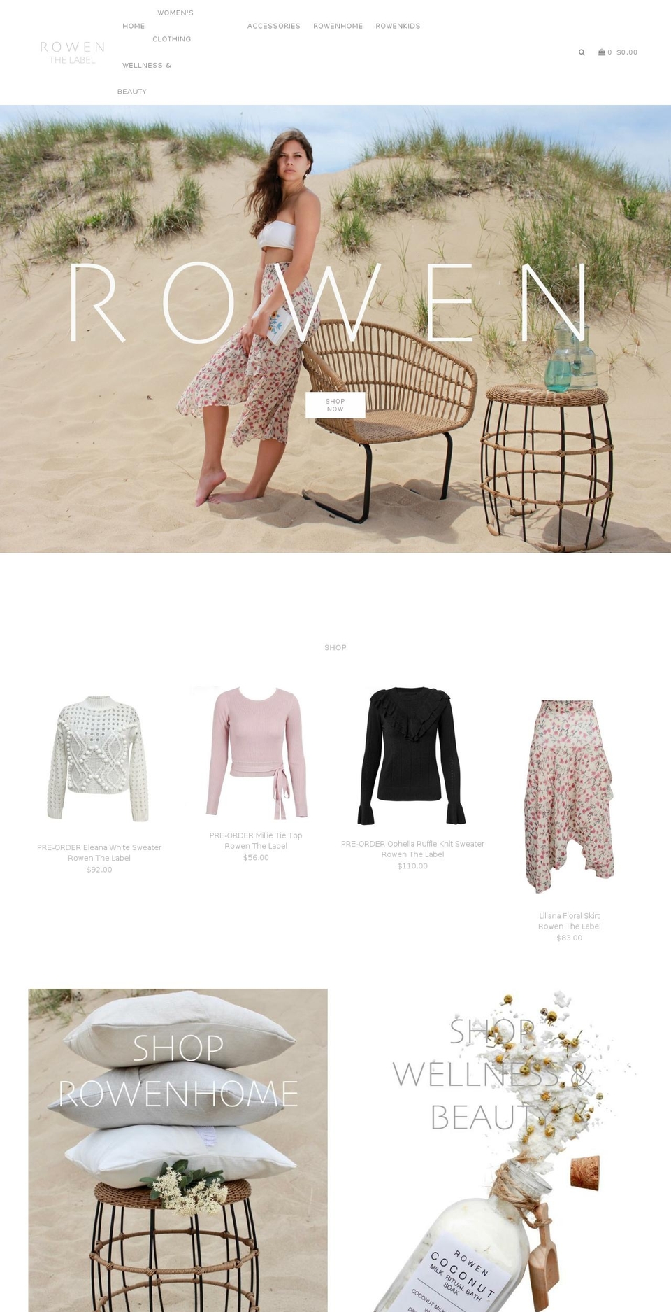 Copy of Icon Shopify theme site example rowenthelabel.com