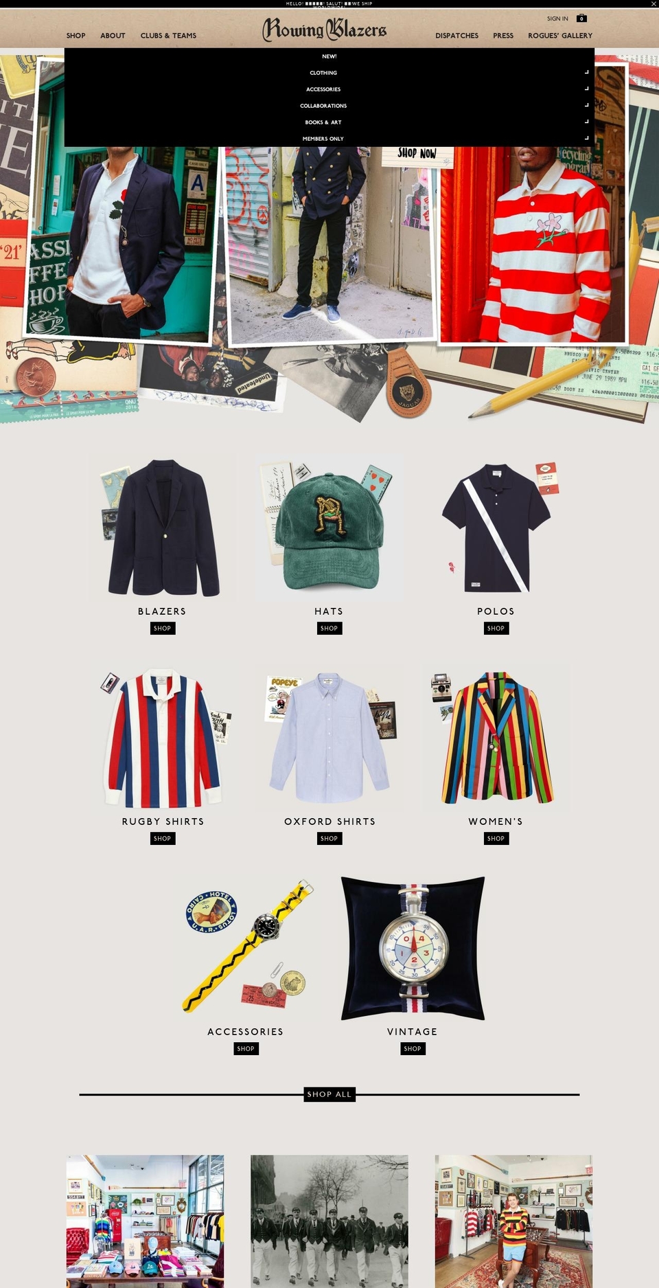 Rowing Blazers 1.4 - Dev (28.06) Shopify theme site example rowingblazers.com