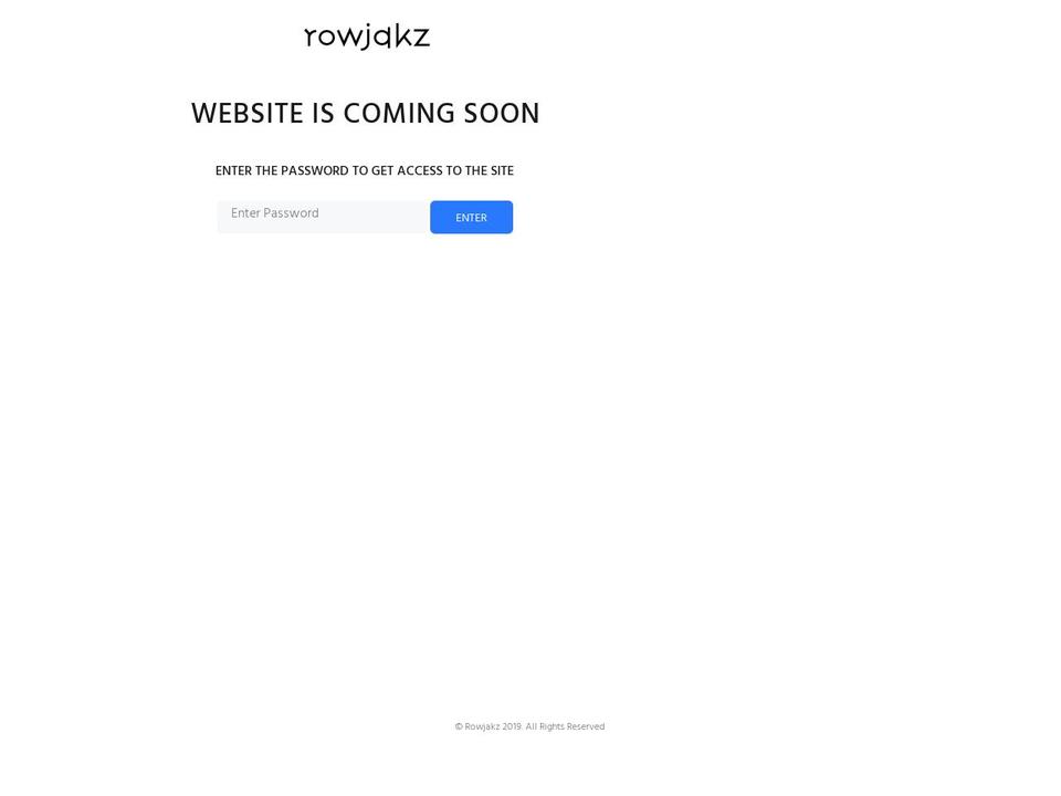 rowjakz.com shopify website screenshot