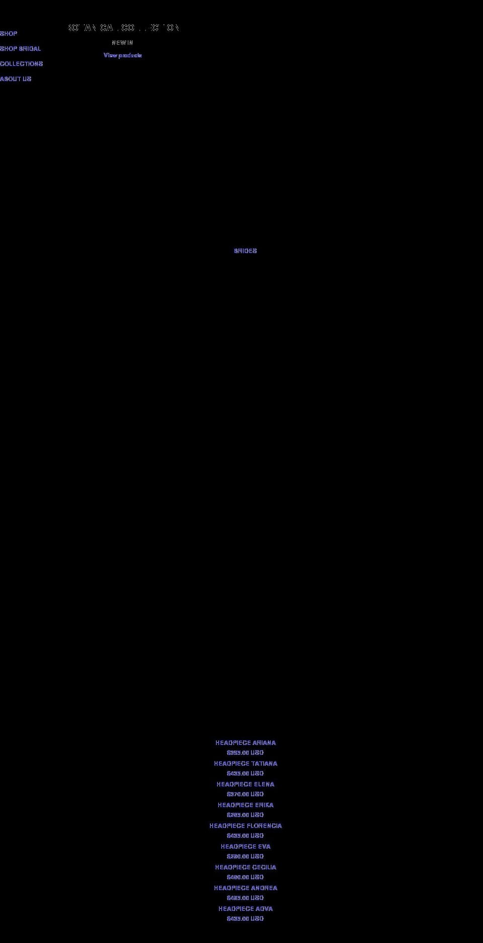 roxanapardo.com shopify website screenshot