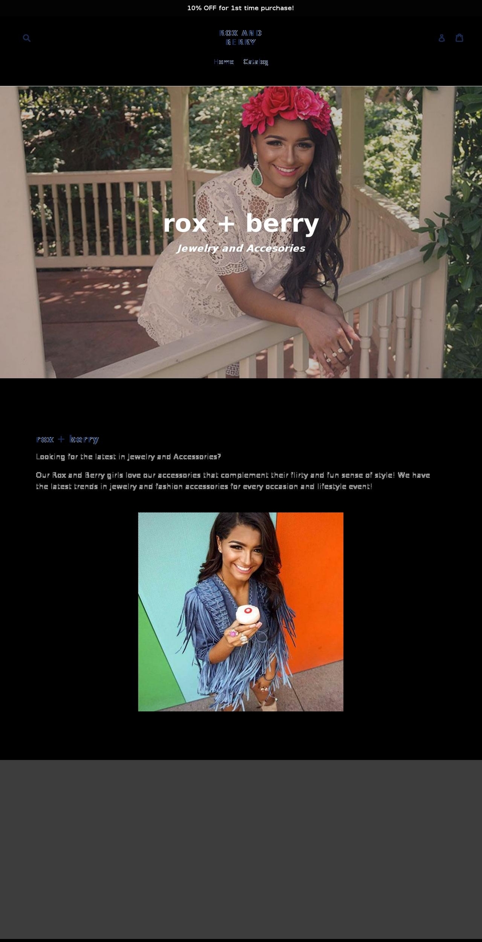 roxandberry.com — Shopify storefront screenshot