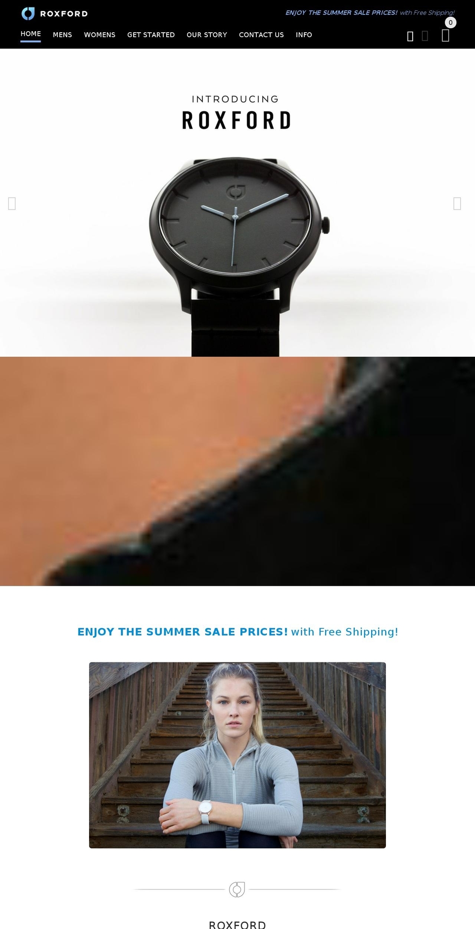 Copy of LIVE version Shopify theme site example roxfordwatches.com