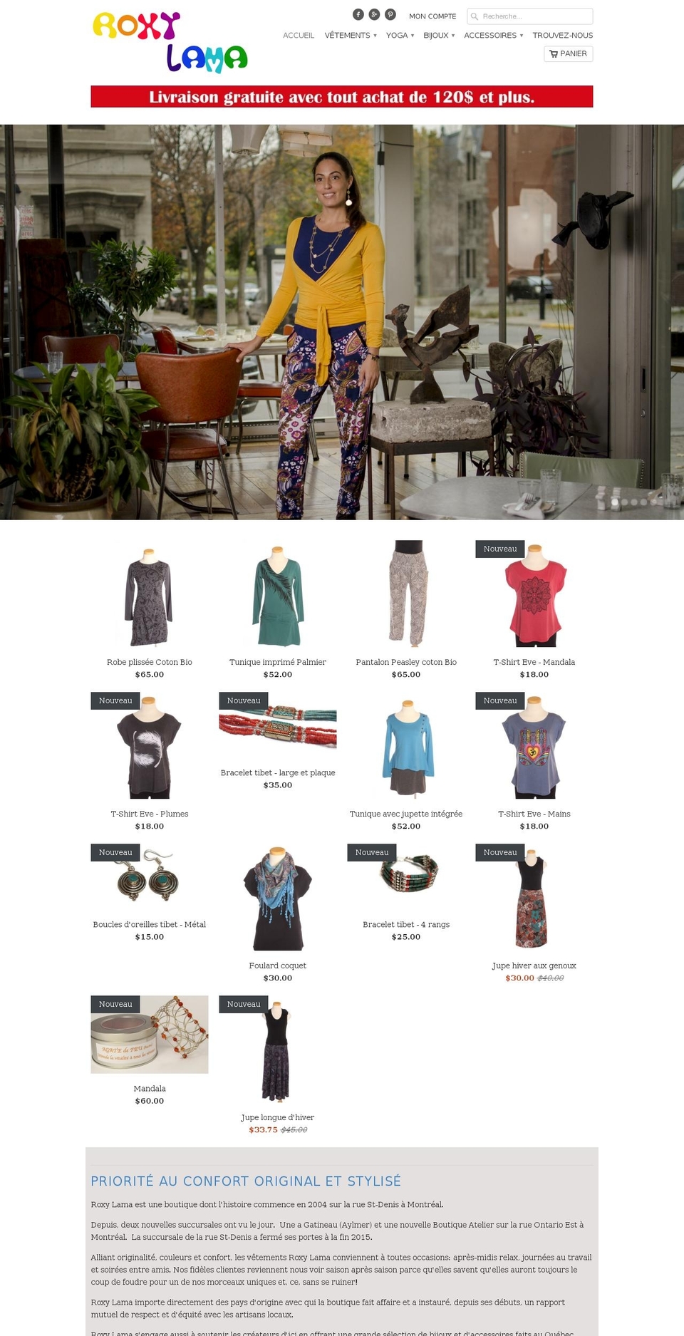 roxylama.com shopify website screenshot