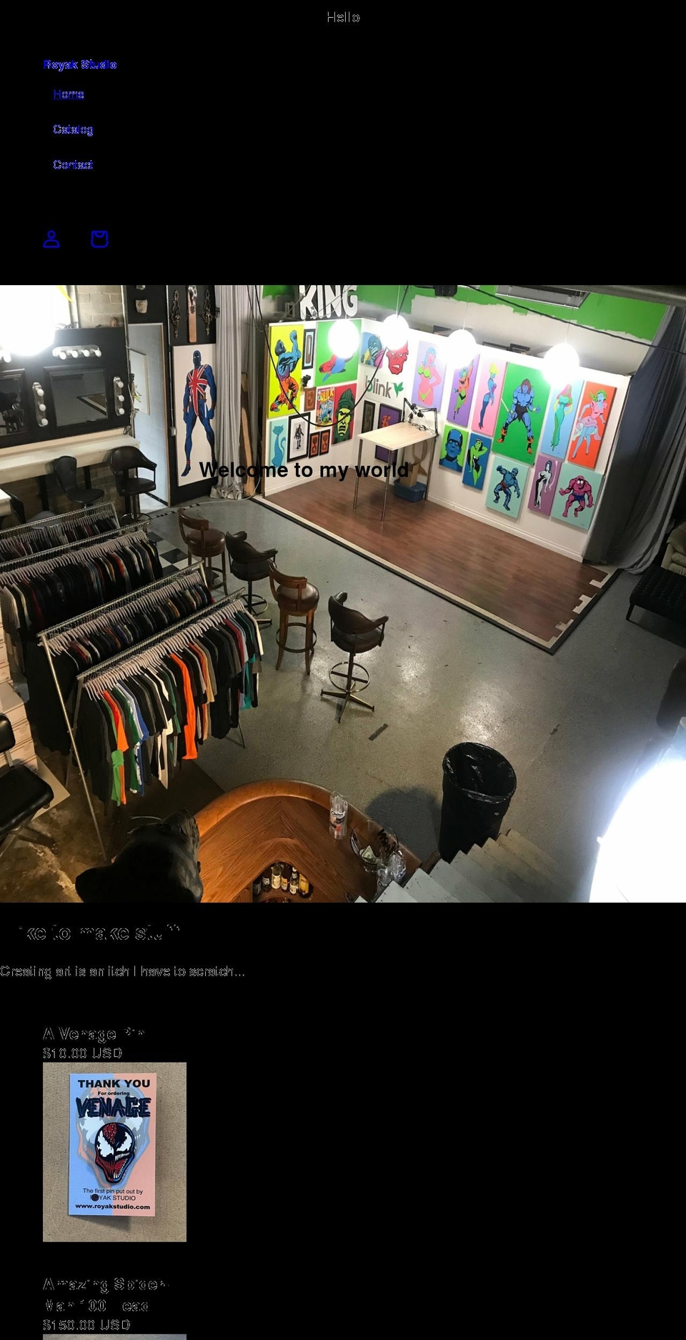 royakstudio.com shopify website screenshot