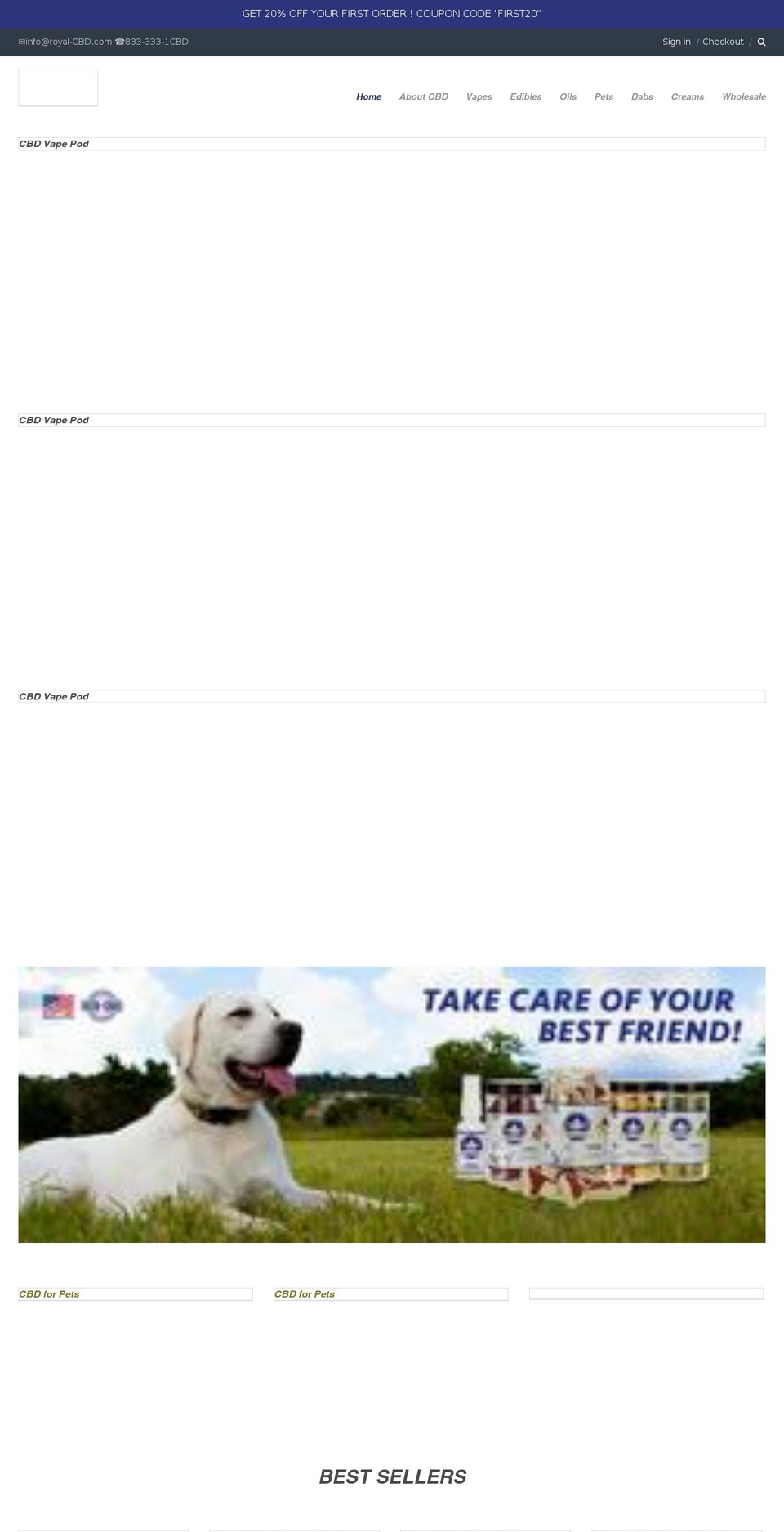 royal-cbd.com — Shopify storefront screenshot