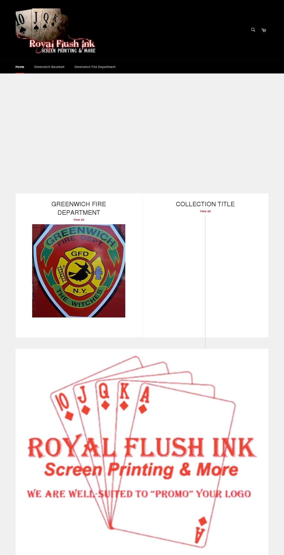 royal-flush-ink.myshopify.com shopify website screenshot