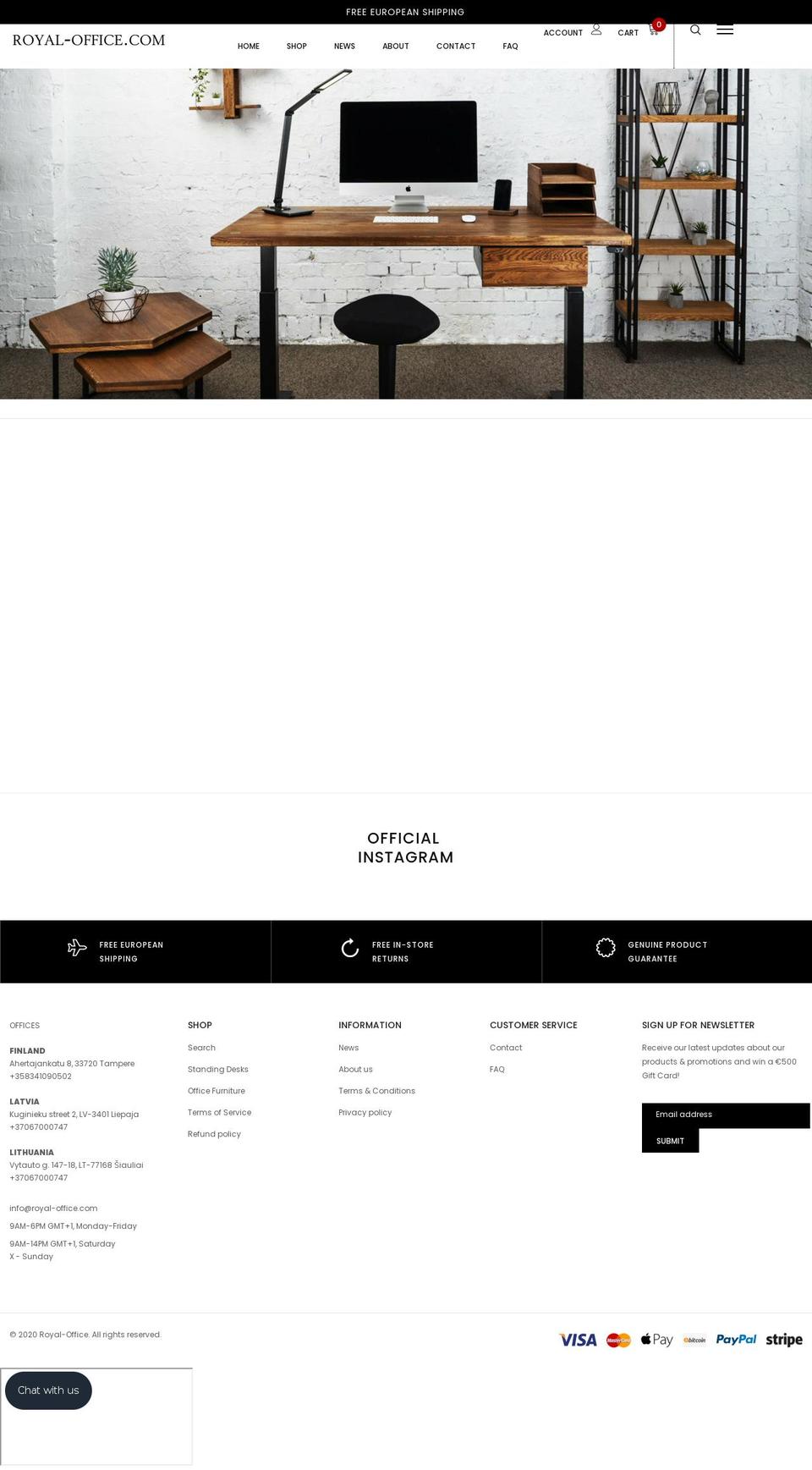WATCHES Shopify theme site example royal-office.com