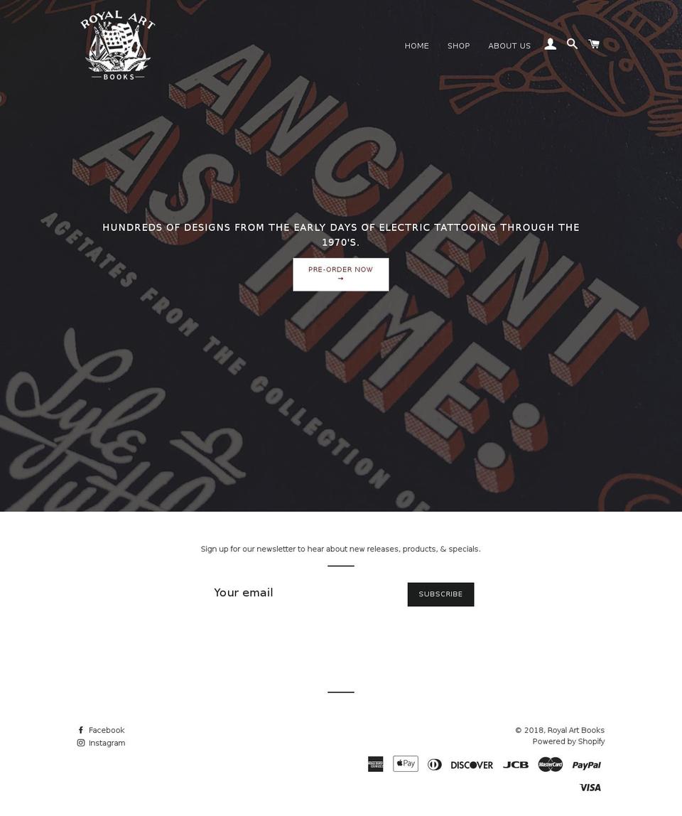 royalartbooks.com — Shopify storefront screenshot