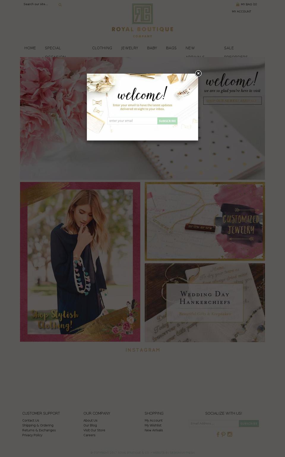 royalboutiqueandco.com shopify website screenshot