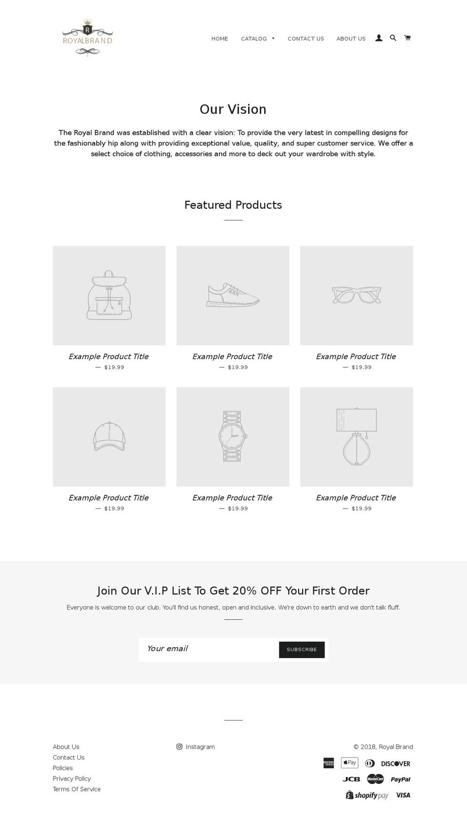 royalbrand.co shopify website screenshot