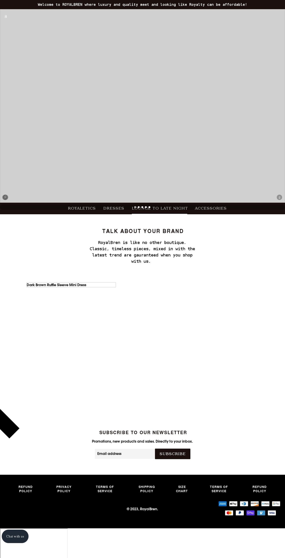 royalbren.com shopify website screenshot