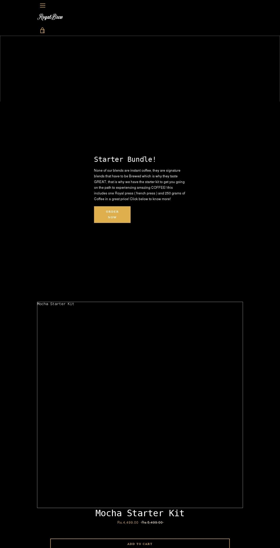 royalbrew.store shopify website screenshot