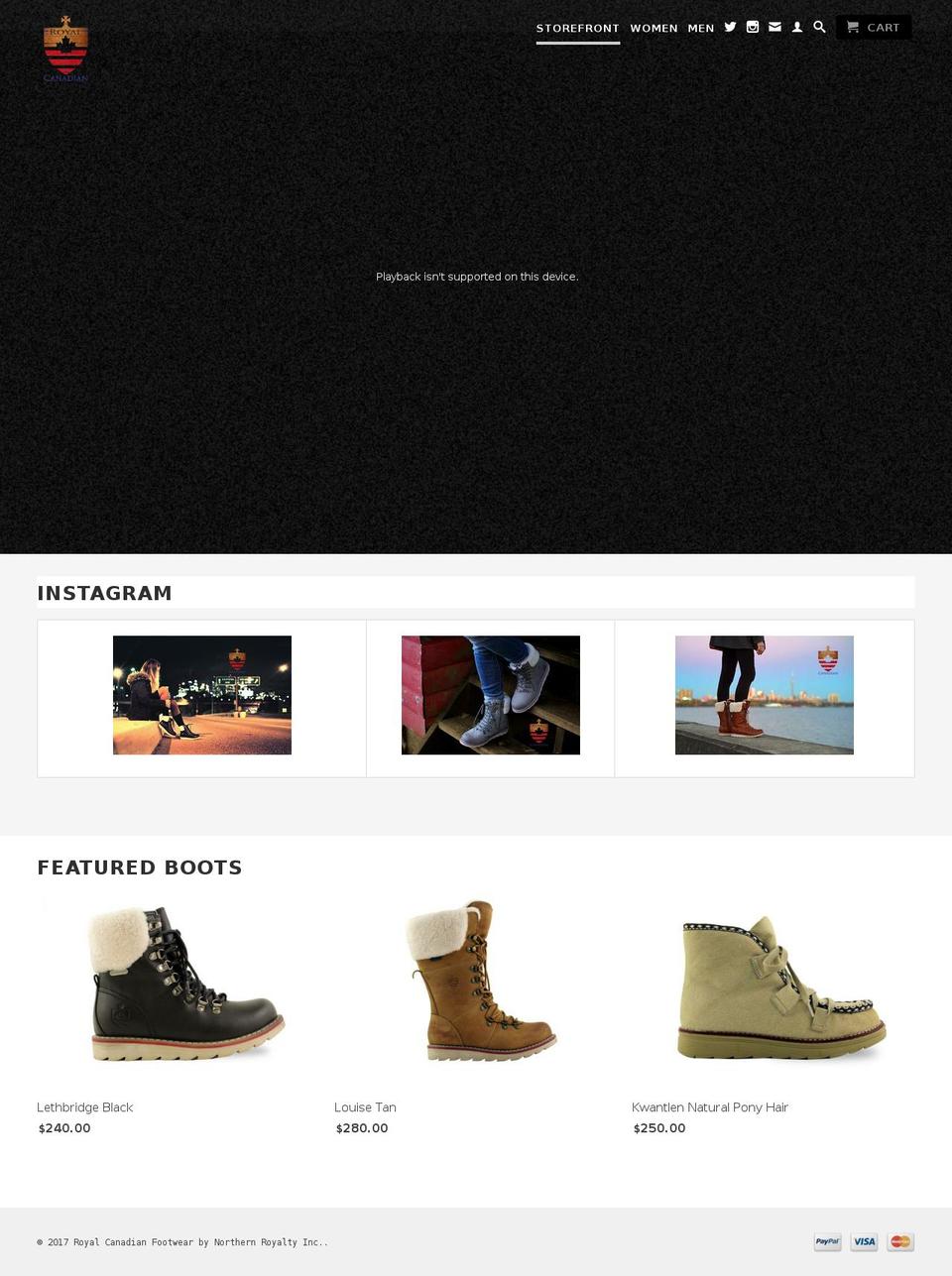 royalcanadiangrizzlies.com shopify website screenshot