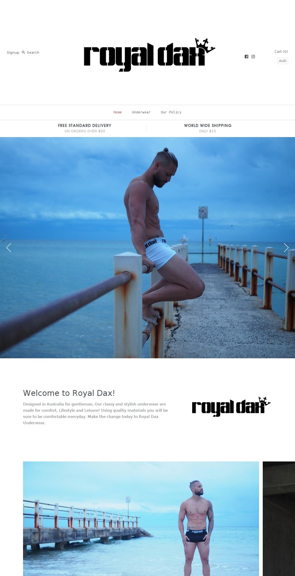 royaldax.com — Shopify storefront screenshot