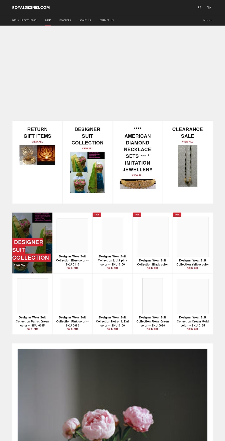 royaldezines.com shopify website screenshot