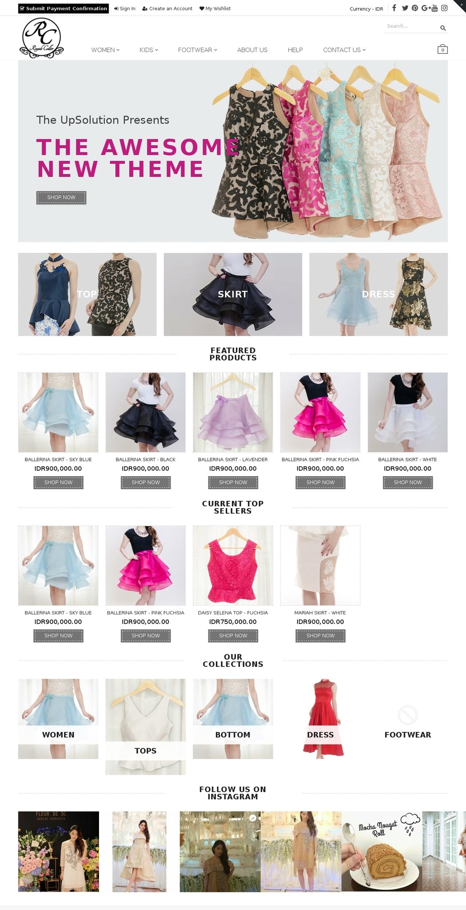 royalecollier.com shopify website screenshot