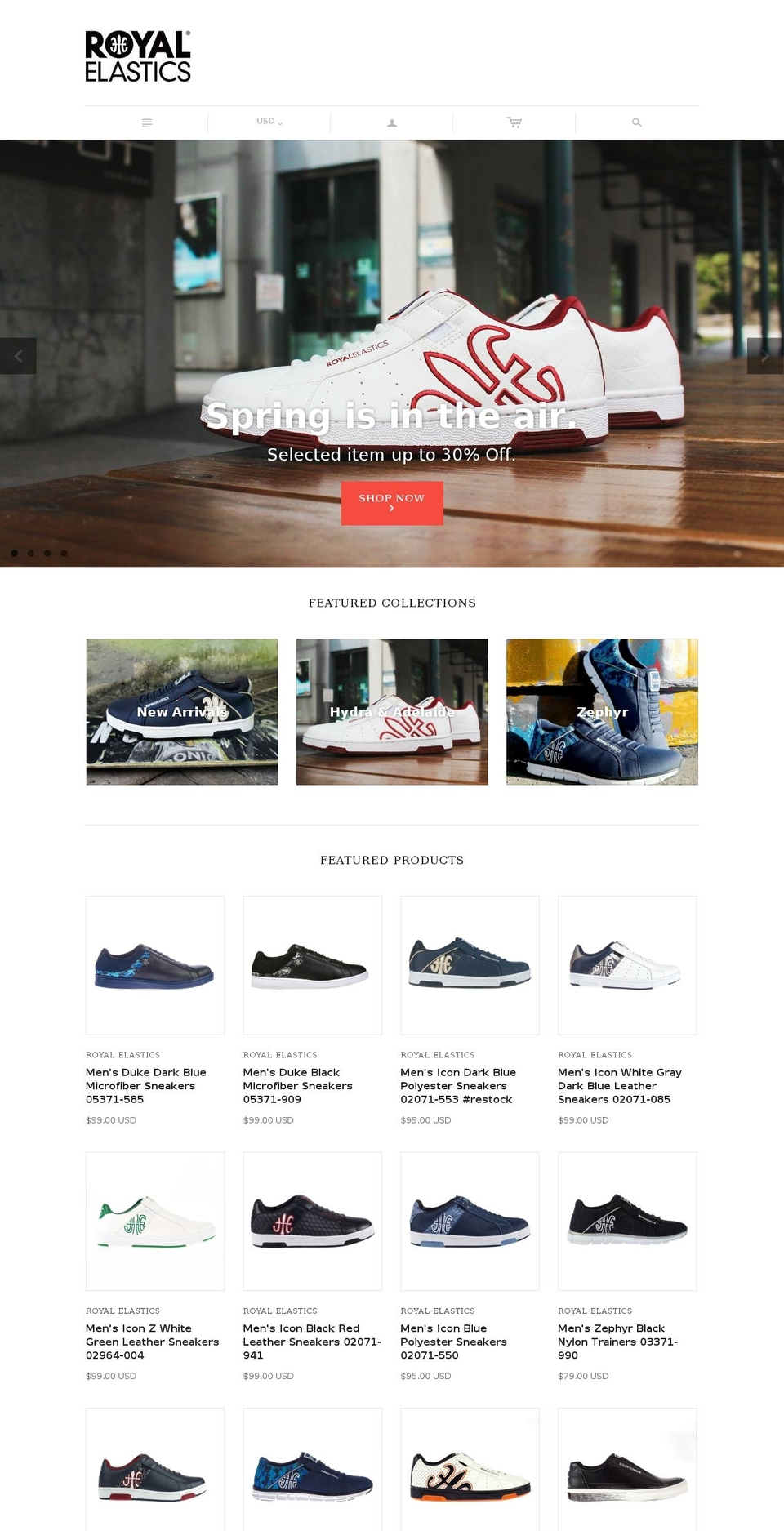 royalelastics.com shopify website screenshot