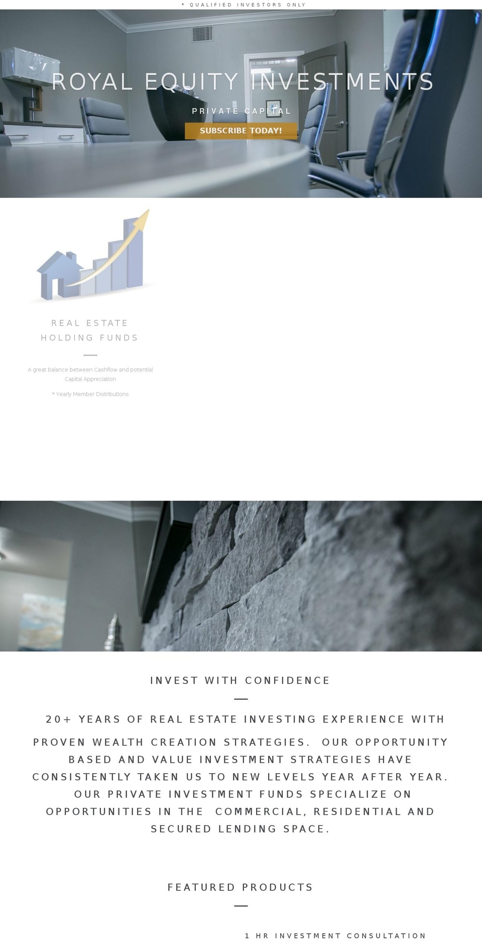 royalequity.com — Shopify storefront screenshot